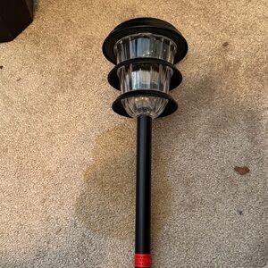 Black Solar Garden Light